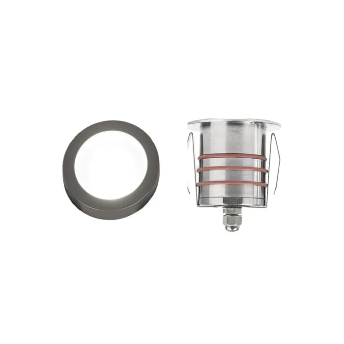 WAC Lighting 2″ Wide LED Slim Inground Light with Clear Glass – 12 Volt