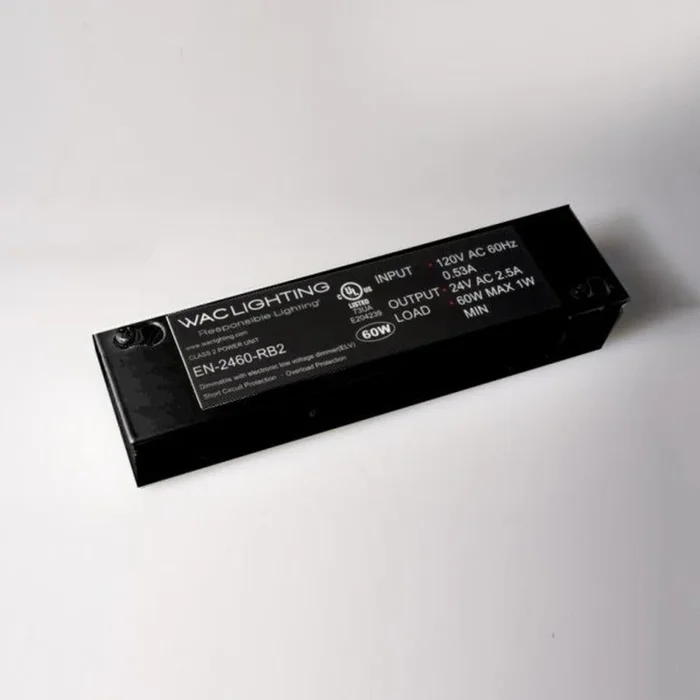 WAC Lighting 24 Volt Class 2 Enclosed Electronic Transformer for LED Under Cabinet Lights – 96 Watt Maximum Load
