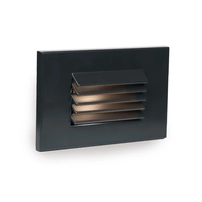 WAC Lighting 5″ Wide Horizontal LED Step and Wall Light with Amber Louvered Lens – 277 Volt