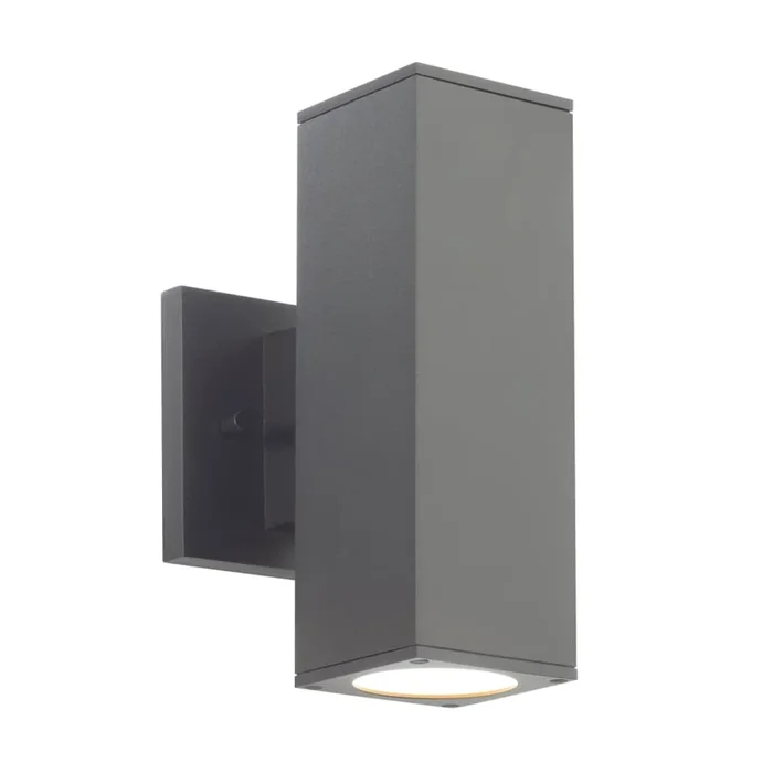 WAC Lighting Cubix 2 Light 9″ Tall LED Outdoor Wall Sconce