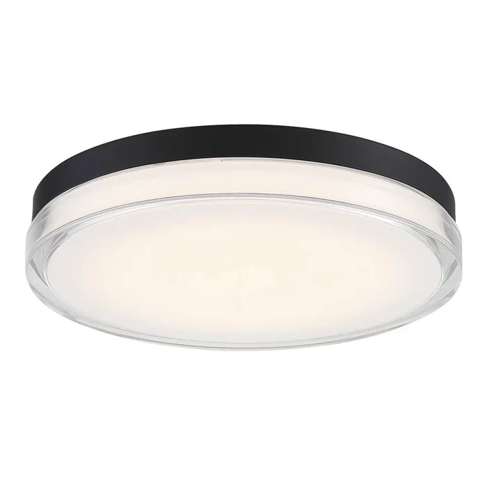 WAC Lighting DOT 15” LED Flush Mount Light 2700K in Black