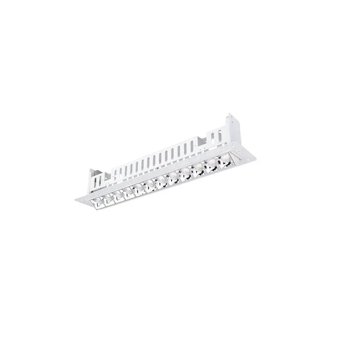 WAC Lighting Multi Stealth Adjustable Trimless 12 Cell Narrow Flood Beam 4000K 90CRI in Chrome