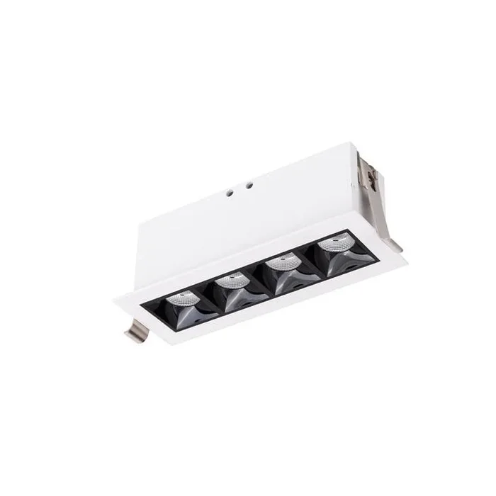 WAC Lighting Multi Stealth Downlight Trim 4 Cell Spot Beam 4000K 90CRI in Black/White