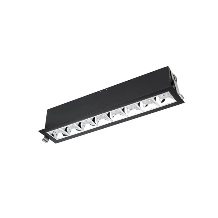 WAC Lighting Multi Stealth Downlight Trim 8 Cell Narrow Flood Beam 4000K 90CRI in Chrome/Black