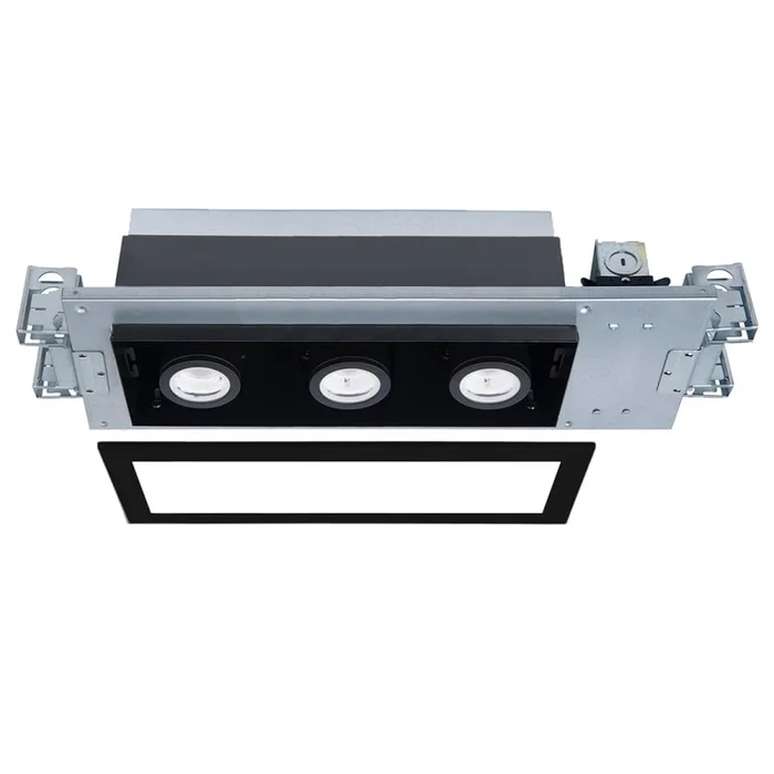 WAC Lighting Silo Multiples 3 Light 17″” Wide LED Square Adjustable Trim with New Construction and Non-IC Rated Housing – 42 Watts