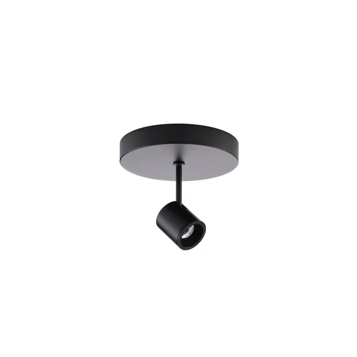 WAC Lighting Stealth Silo 007 Adjustable Beam Monopoint Luminaire 3000K in Black