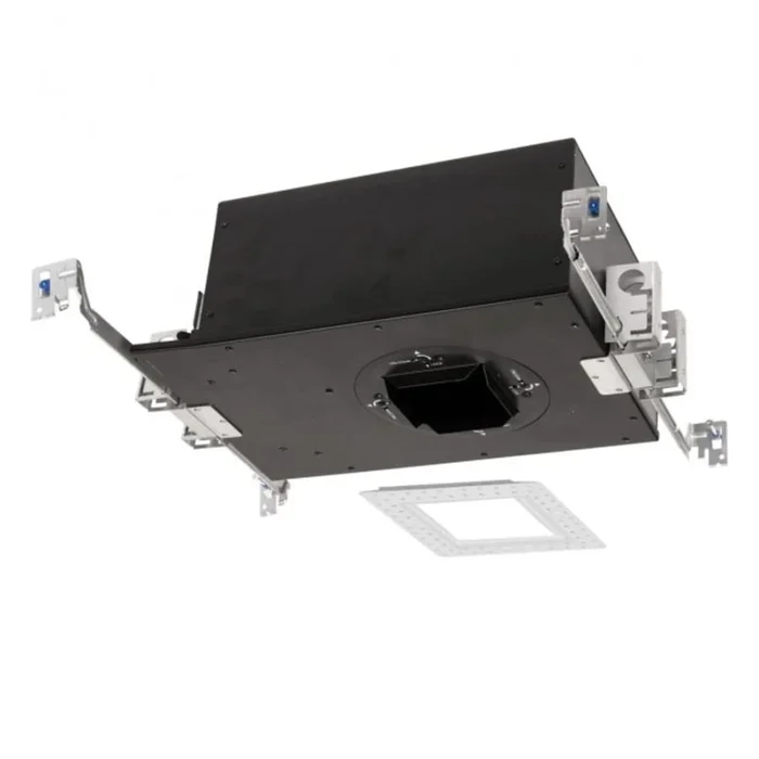 WAC Lighting Volta 2″ New Construction, Invisible Trim Housing for Square Trims – IC Rated, Airtight, Emergency Backup Battery
