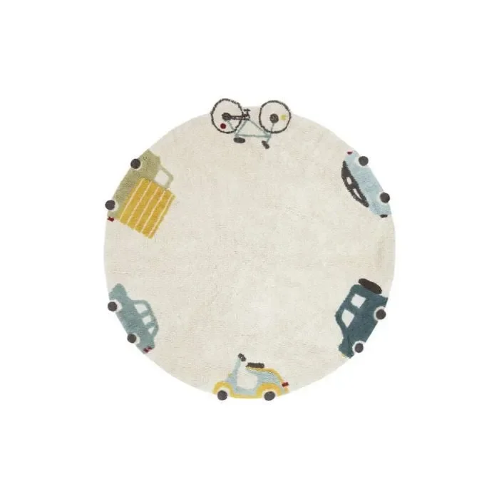 Washable Wheels Children’s Rug