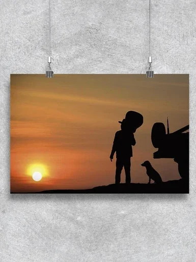 Watching The Sunset Poster -Image by Shutterstock