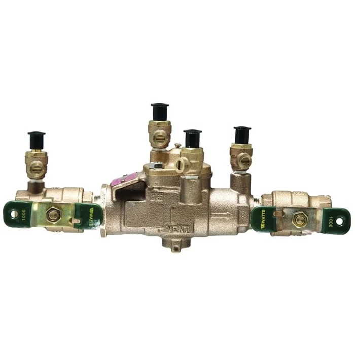 Watts 3/4″ Lead Free Reduced Pressure Zone Assembly with Quarter Turn Shutoff Valves