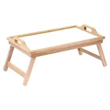 Winsome Wood Transitional Natural And White Tray Table 98122