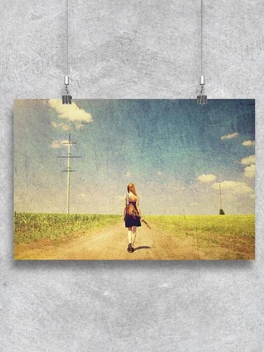 Woman With A Guitar Poster -Image by Shutterstock