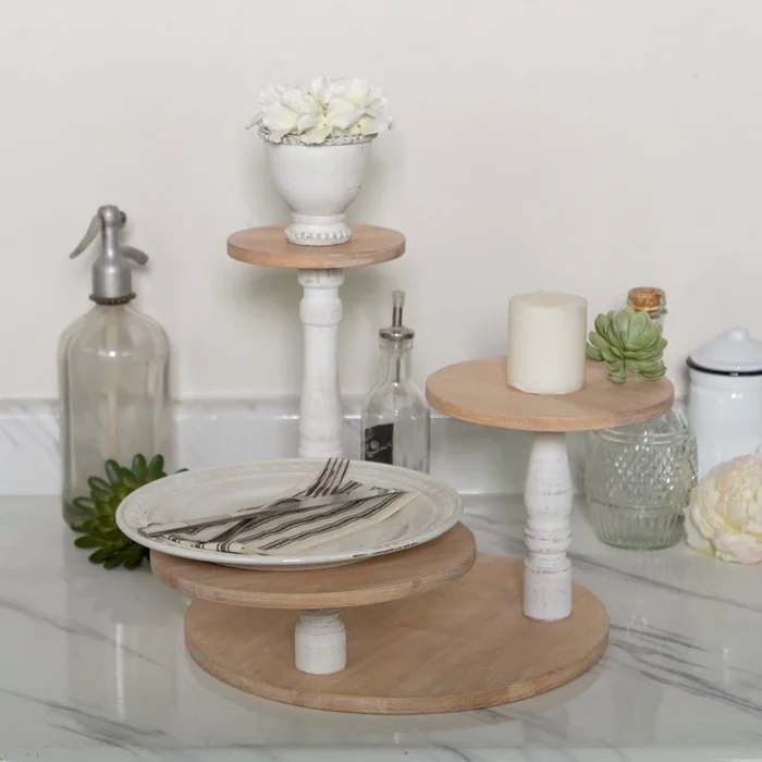 Wood 3 tiered stand