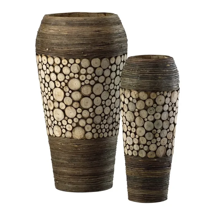Wood Slice Containers & Trays