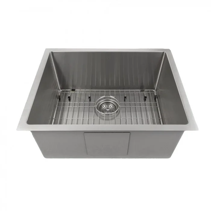 Z-Line Meribel 23” Undermount Single Bowl Sink in Stainless Steel