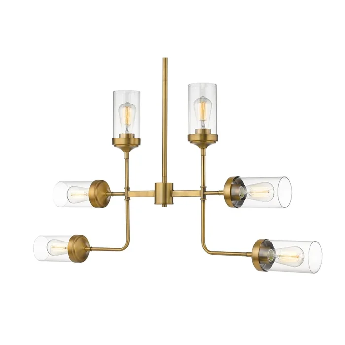 Z-Lite Calliope 42″ Wide 6 Light Linear Chandelier