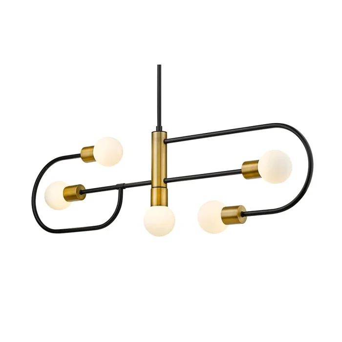 Z-Lite Neutra 5 Light 6″ Wide Linear Chandelier
