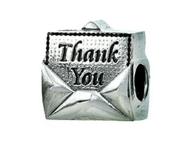 Zable Sterling Silver Thank You Bead / Charm BZ2242T
