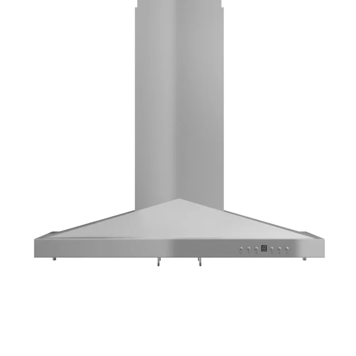 ZLINE 120 – 400 CFM 36 Inch Wide Island Range Hood with LED Lights and Convertible Ventilation