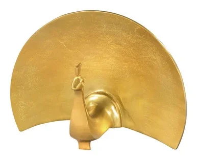 Zuo Modern Fan Aluminum Table Art With Gold Finish A12281